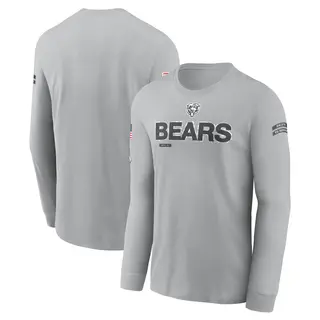 Chicago Bears Men's 2024 Salute To Service Long Sleeve T-Shirt - Gray