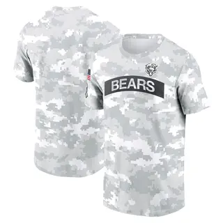 Chicago Bears Men's 2024 Salute To Service Performance T-Shirt - Arctic Camo