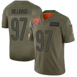 Chicago Bears Men's Andrew Billings Limited 2019 Salute to Service Jersey - Camo