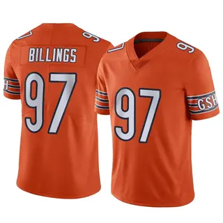 Chicago Bears Men's Andrew Billings Limited Alternate Vapor Jersey - Orange