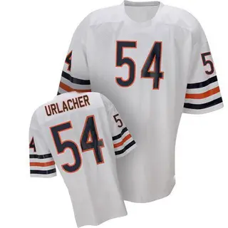 Chicago Bears Men's Brian Urlacher Authentic Mitchell and Ness Throwback Jersey - White