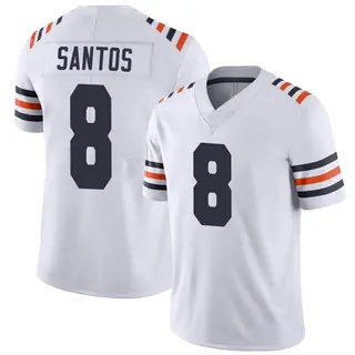 Chicago Bears Men's Cairo Santos Limited Alternate Classic Vapor Jersey - White