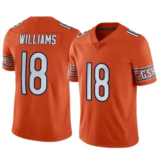 Chicago Bears Men's Caleb Williams Limited Alternate Vapor Jersey - Orange