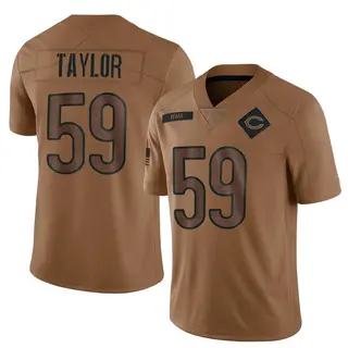 Chicago Bears Men's Carson Taylor Limited 2023 Salute To Service Jersey - Brown