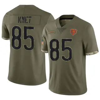 Chicago Bears Men's Cole Kmet Limited 2022 Salute To Service Jersey - Olive