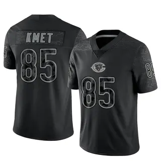 Chicago Bears Men's Cole Kmet Limited Reflective Jersey - Black