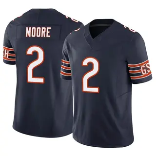 Chicago Bears Men's DJ Moore Limited Vapor F.U.S.E. Jersey - Navy