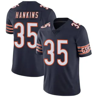 Chicago Bears Men's Deion Hankins Limited Team Color Vapor Untouchable Jersey - Navy