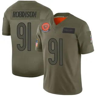 Chicago Bears Men's Dominique Robinson Limited 2019 Salute to Service Jersey - Camo