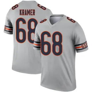 Chicago Bears Men's Doug Kramer Legend Inverted Silver Jersey