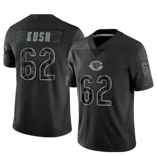 Chicago Bears Men's Eric Kush Limited Reflective Jersey - Black