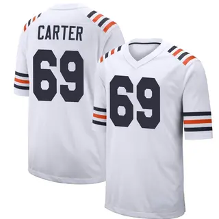 Chicago Bears Men's Ja'Tyre Carter Game Alternate Classic Jersey - White