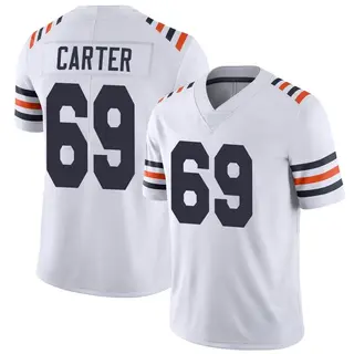 Chicago Bears Men's Ja'Tyre Carter Limited Alternate Classic Vapor Jersey - White
