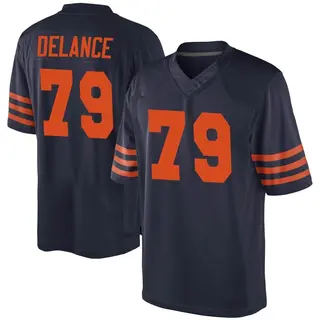 Chicago Bears Men's Jean Delance Game Alternate Jersey - Navy Blue