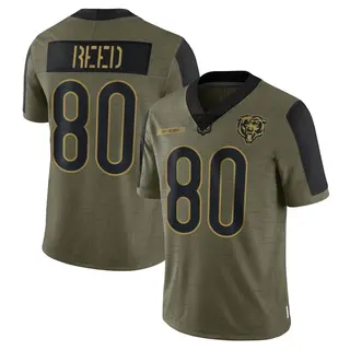 Chicago Bears Men's Joe Reed Limited 2021 Salute To Service Jersey - Olive