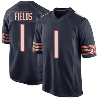 Chicago Bears Men's Justin Fields Game Team Color Jersey - Navy