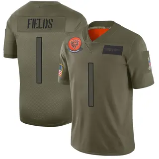 Chicago Bears Men's Justin Fields Limited 2019 Salute to Service Jersey - Camo