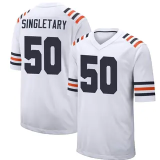 Chicago Bears Men's Mike Singletary Game Alternate Classic Jersey - White