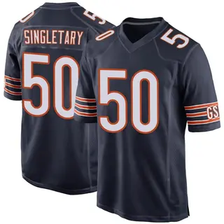 Chicago Bears Men's Mike Singletary Game Team Color Jersey - Navy