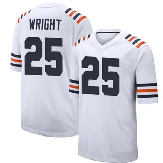 Chicago Bears Men's Nahshon Wright Game Alternate Classic Jersey - White
