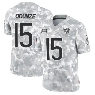 Chicago Bears Men's Rome Odunze Limited 2024 Salute to Service Jersey - Arctic Camo