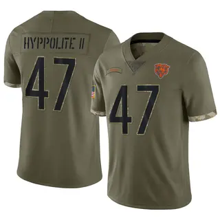 Chicago Bears Men's Ruben Hyppolite II Limited 2022 Salute To Service Jersey - Olive