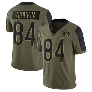 Chicago Bears Men's Ryan Griffin Limited 2021 Salute To Service Jersey - Olive