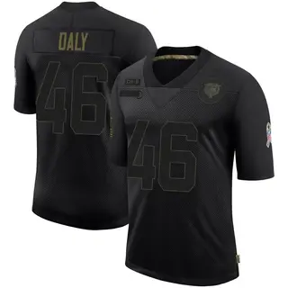 Chicago Bears Men's Scott Daly Limited 2020 Salute To Service Jersey - Black