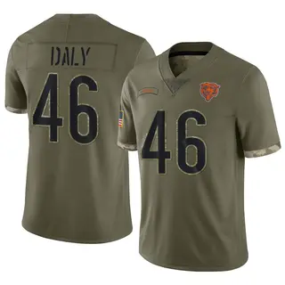 Chicago Bears Men's Scott Daly Limited 2022 Salute To Service Jersey - Olive