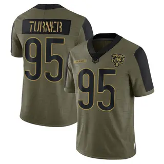 Chicago Bears Men's Shemar Turner Limited 2021 Salute To Service Jersey - Olive
