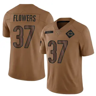 Chicago Bears Men's Tre Flowers Limited 2023 Salute To Service Jersey - Brown