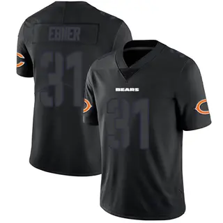 Chicago Bears Men's Trestan Ebner Limited Jersey - Black Impact