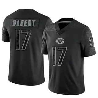 Chicago Bears Men's Tyson Bagent Limited Reflective Jersey - Black