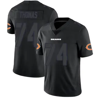 Chicago Bears Men's Zachary Thomas Limited Jersey - Black Impact