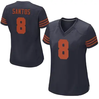 Chicago Bears Women's Cairo Santos Game Alternate Jersey - Navy Blue