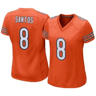 Chicago Bears Women's Cairo Santos Game Alternate Jersey - Orange