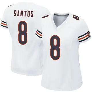 Chicago Bears Women's Cairo Santos Game Jersey - White