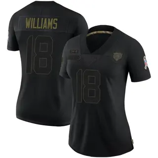 Chicago Bears Women's Caleb Williams Limited 2020 Salute To Service Jersey - Black
