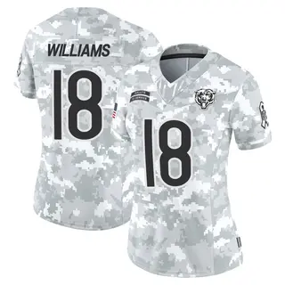 Chicago Bears Women's Caleb Williams Limited 2024 Salute to Service Jersey - Arctic Camo