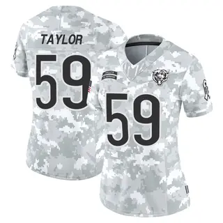 Chicago Bears Women's Carson Taylor Limited 2024 Salute to Service Jersey - Arctic Camo