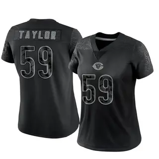 Chicago Bears Women's Carson Taylor Limited Reflective Jersey - Black