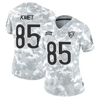 Chicago Bears Women's Cole Kmet Limited 2024 Salute to Service Jersey - Arctic Camo