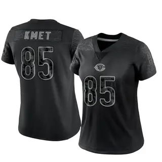 Chicago Bears Women's Cole Kmet Limited Reflective Jersey - Black