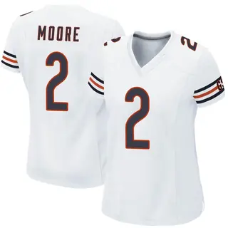 Chicago Bears Women's DJ Moore Game Jersey - White