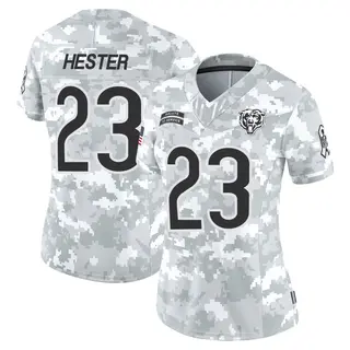 Chicago Bears Women's Devin Hester Limited 2024 Salute to Service Jersey - Arctic Camo