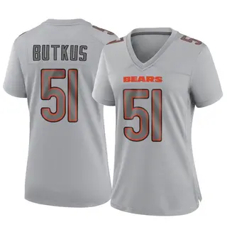 Chicago Bears Women's Dick Butkus Game Atmosphere Fashion Jersey - Gray