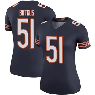 Chicago Bears Women's Dick Butkus Legend Color Rush Jersey - Navy
