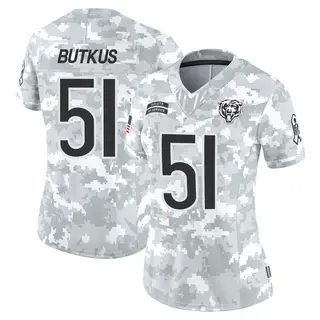 Chicago Bears Women's Dick Butkus Limited 2024 Salute to Service Jersey - Arctic Camo