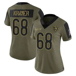 Chicago Bears Women's Doug Kramer Limited 2021 Salute To Service Jersey - Olive
