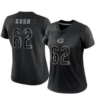 Chicago Bears Women's Eric Kush Limited Reflective Jersey - Black